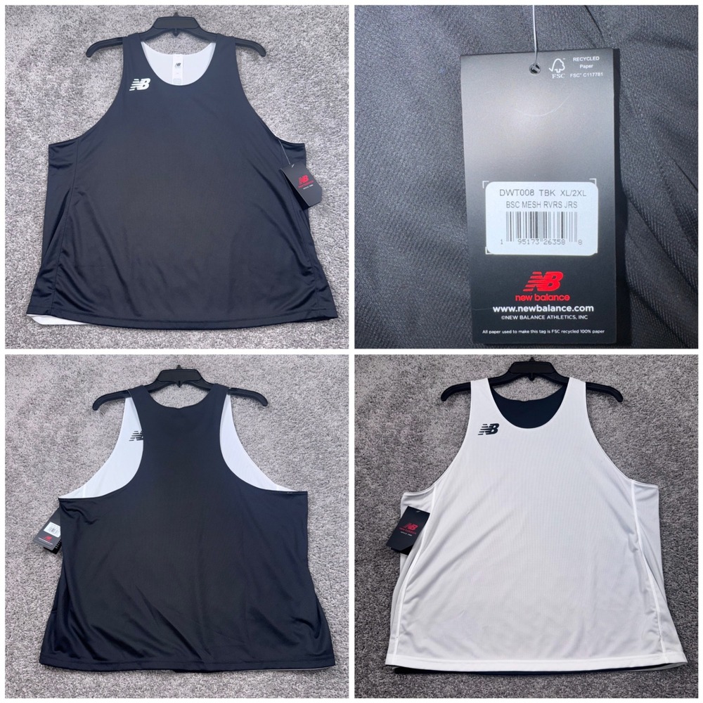 New Balance Reversible Pennie Jersey ADULT Black White XL/2XL NEW
